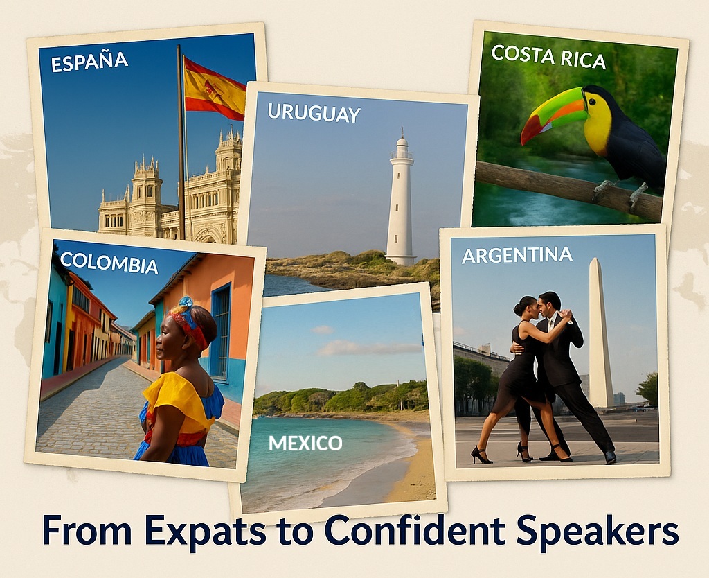 Expats learning Spanish together